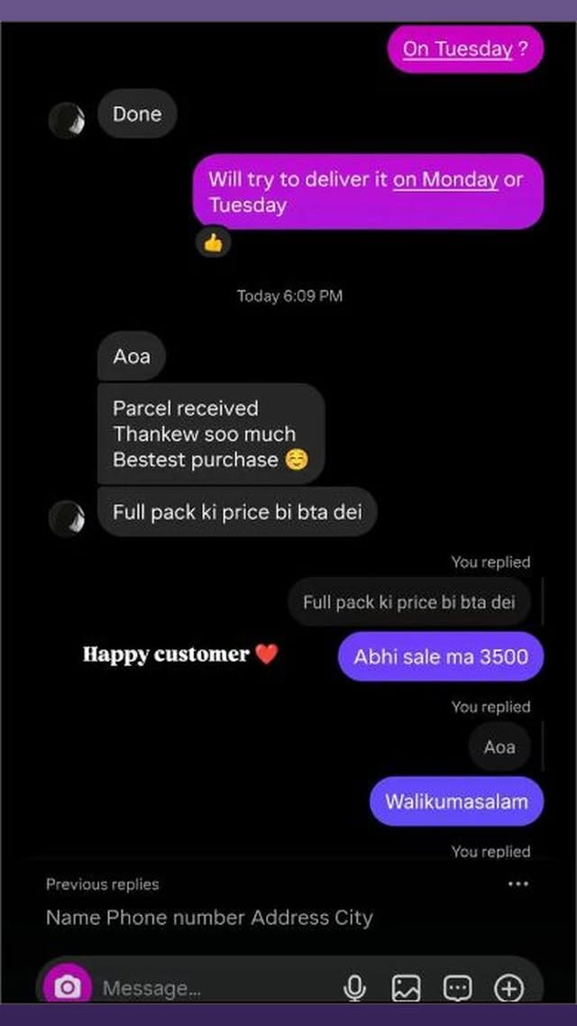 Customer confirms receiving the parcel and calls it their best purchase.