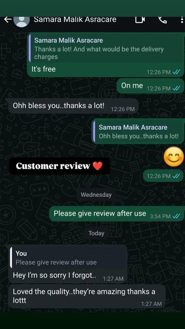 Customer says they loved the quality and the products are amazing.