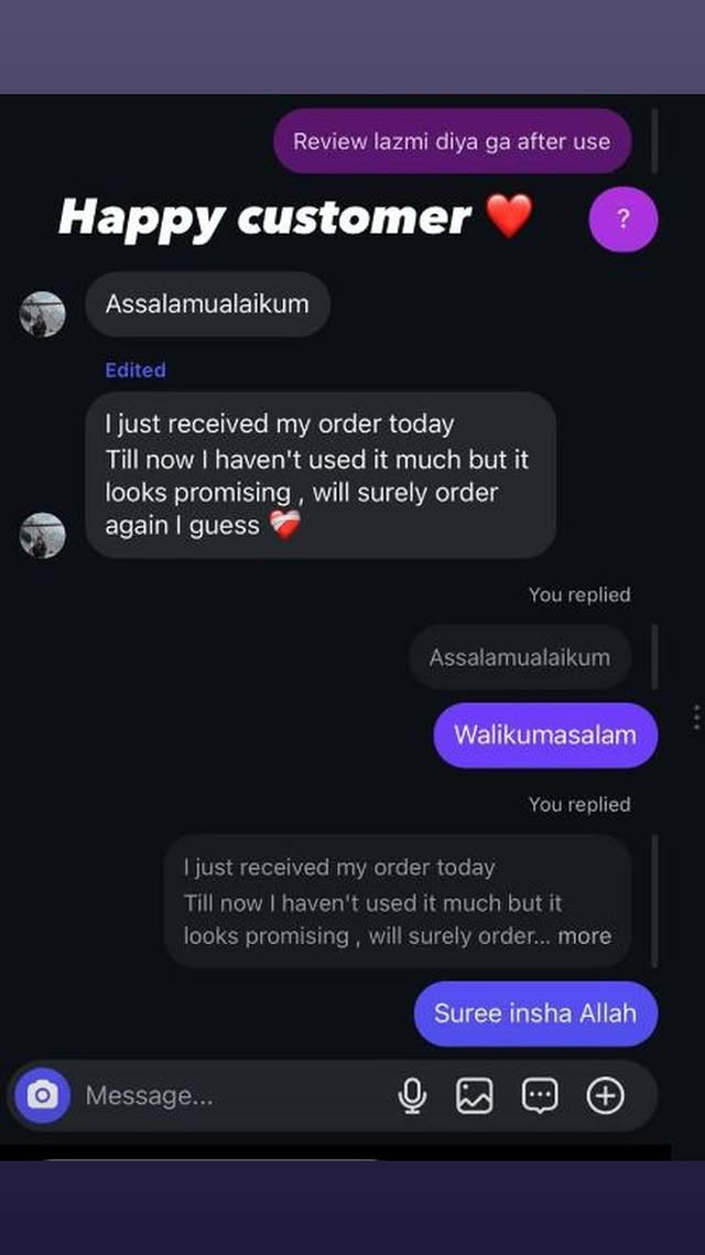 Customer says the order has arrived and looks promising, while noting they have not used it much yet.